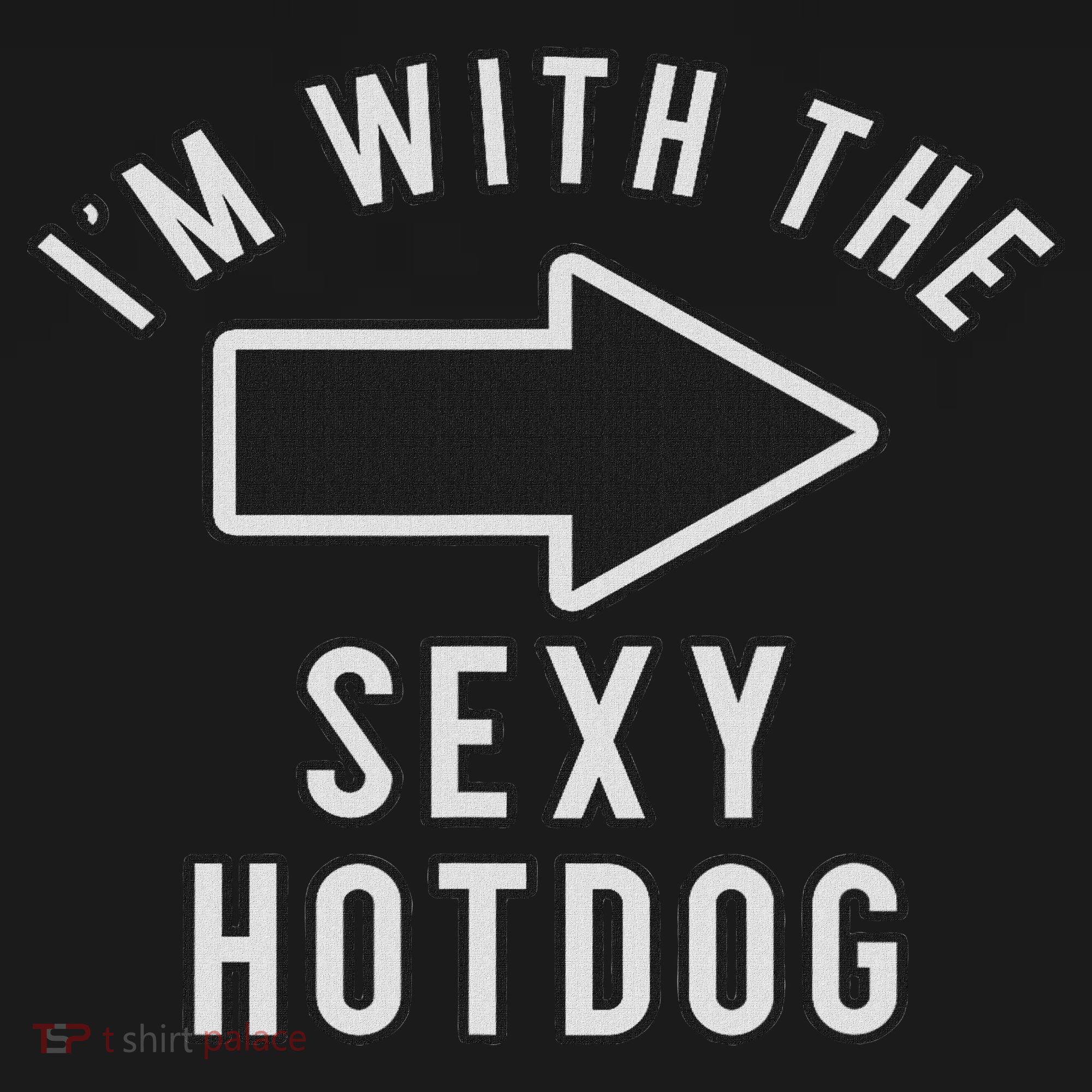 Couples Halloween Costume S I'm With The Sexy Hot Dog Women's T-Shirt