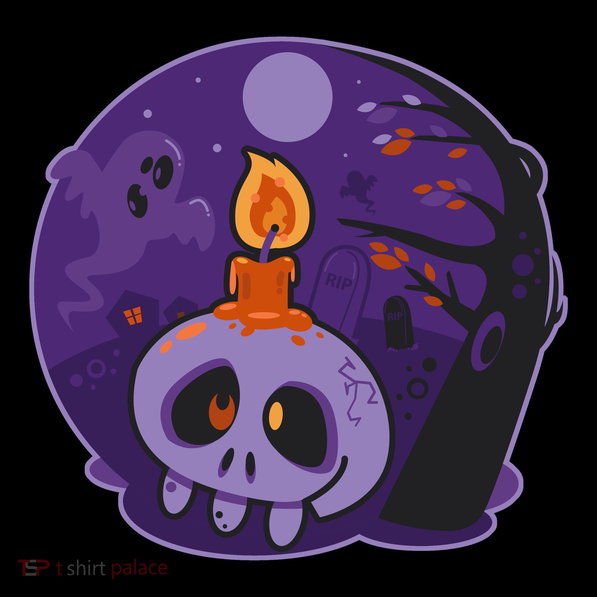 Cute Halloween Candle Skull Coffee Mug