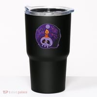 Cute Halloween Candle Skull Tumbler thumb 0