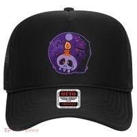 Cute Halloween Candle Skull Hat thumb 0