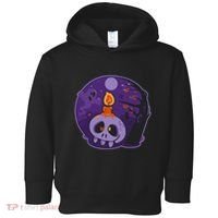 Cute Halloween Candle Skull Toddler Hoodie thumb 0