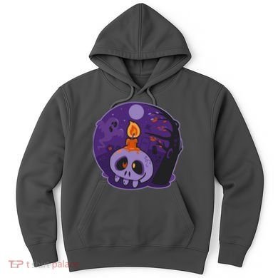 Cute Halloween Candle Skull Hoodie