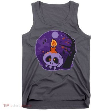 Cute Halloween Candle Skull Tank Top