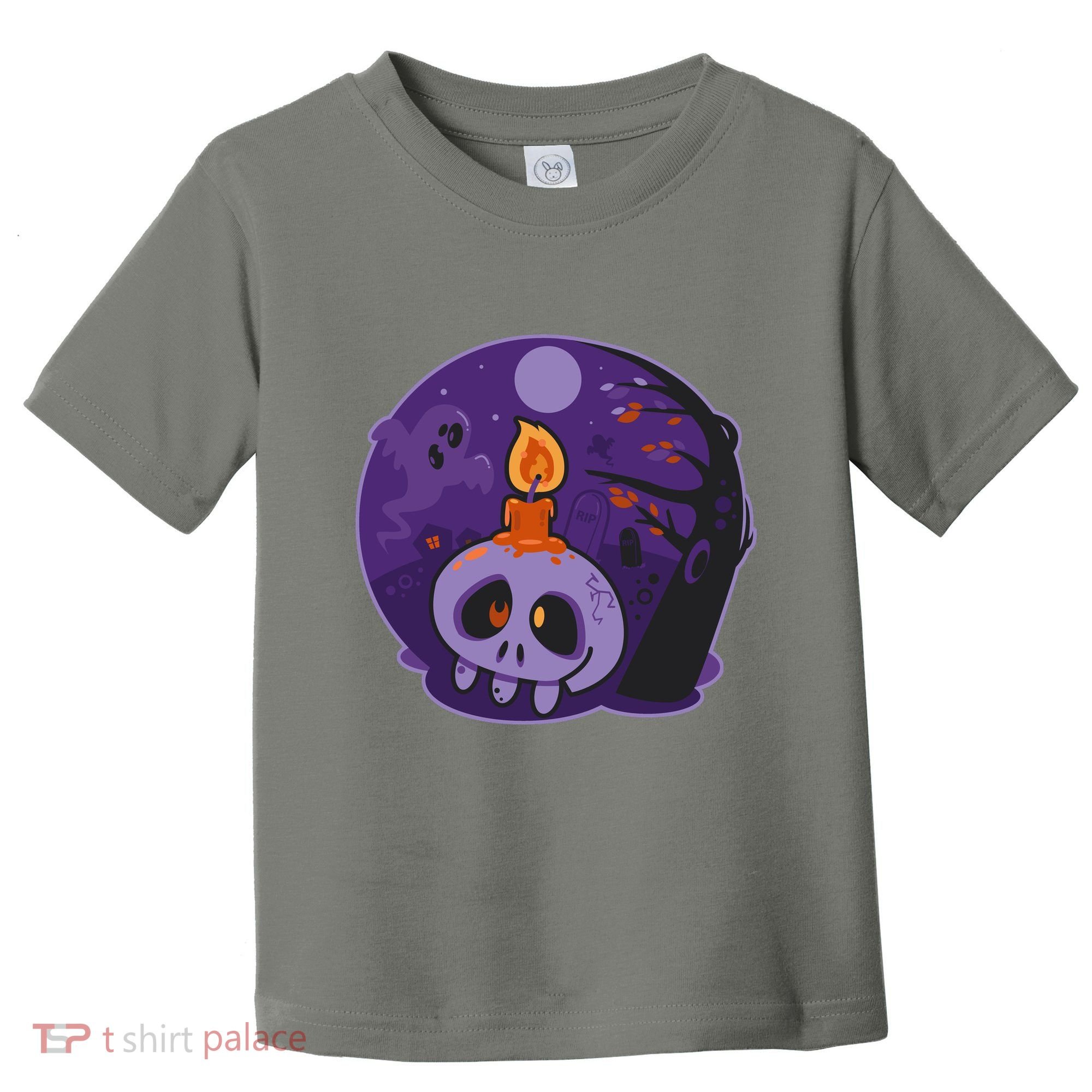 Cute Halloween Candle Skull Toddler T-Shirt