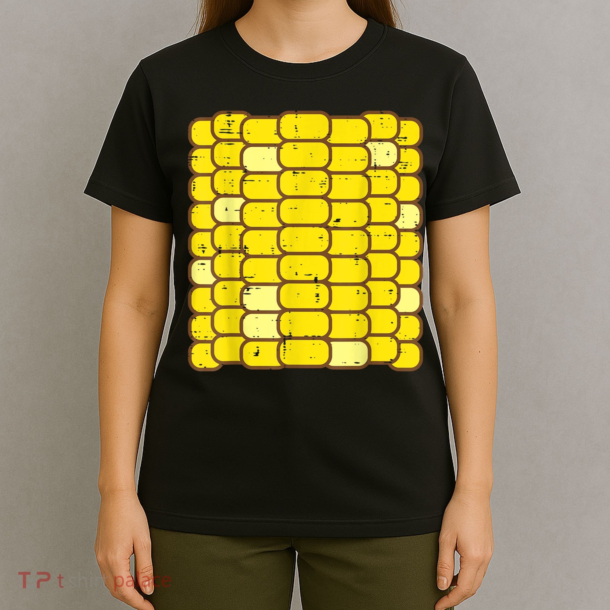 Corn Halloween Costume Funny Foodie Farmer Men Women Kids T-Shirt