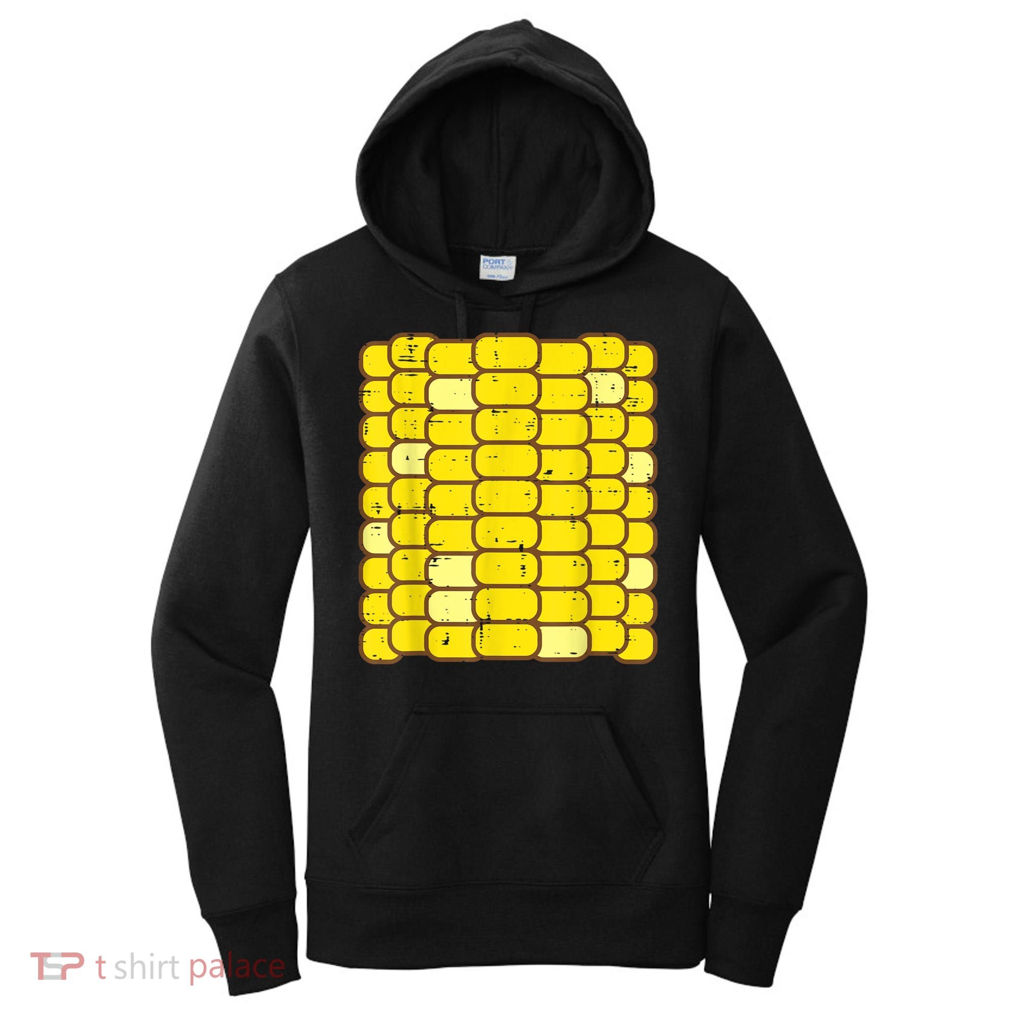 Corn Halloween Costume Funny Foodie Farmer Men Women Kids Women's Hoodie