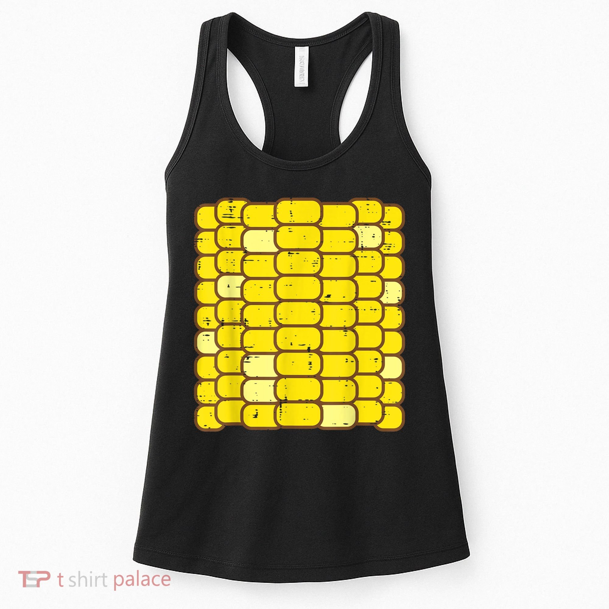 Corn Halloween Costume Funny Foodie Farmer Men Women Kids Women's Tank Top