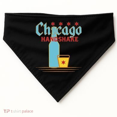 Chicago Handshake USA-Made Doggie Bandana