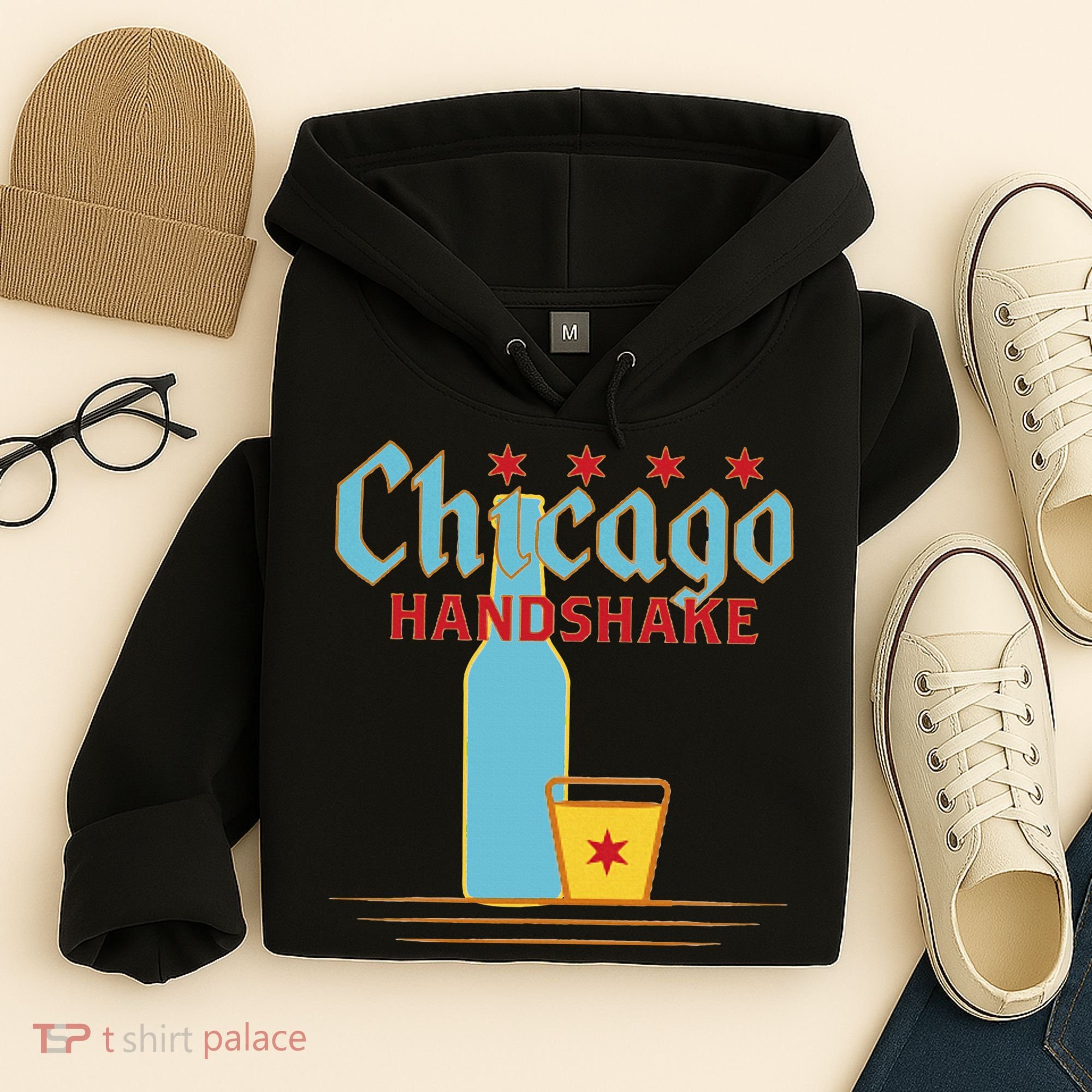 Chicago Handshake Hoodie