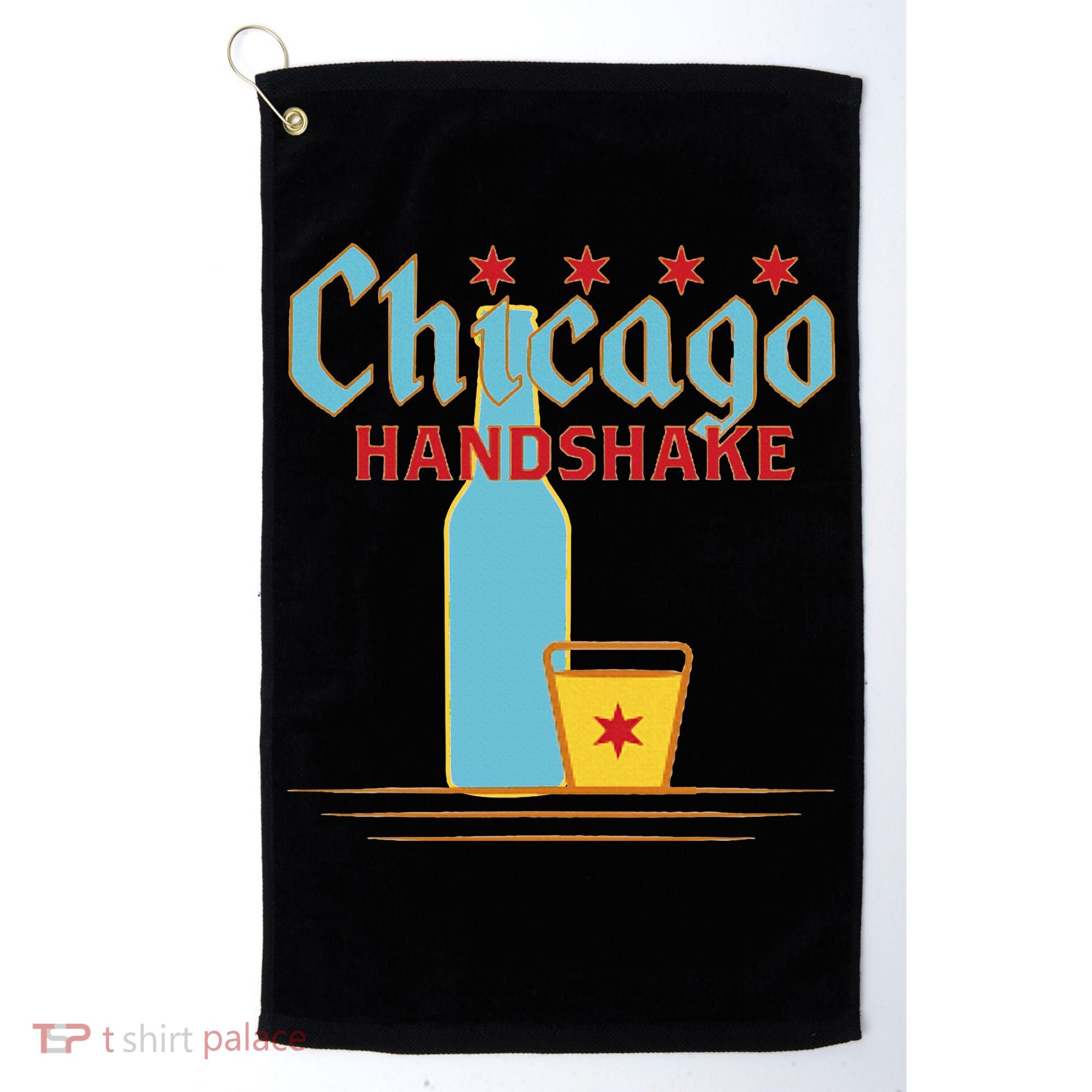 Chicago Handshake Golf Towel