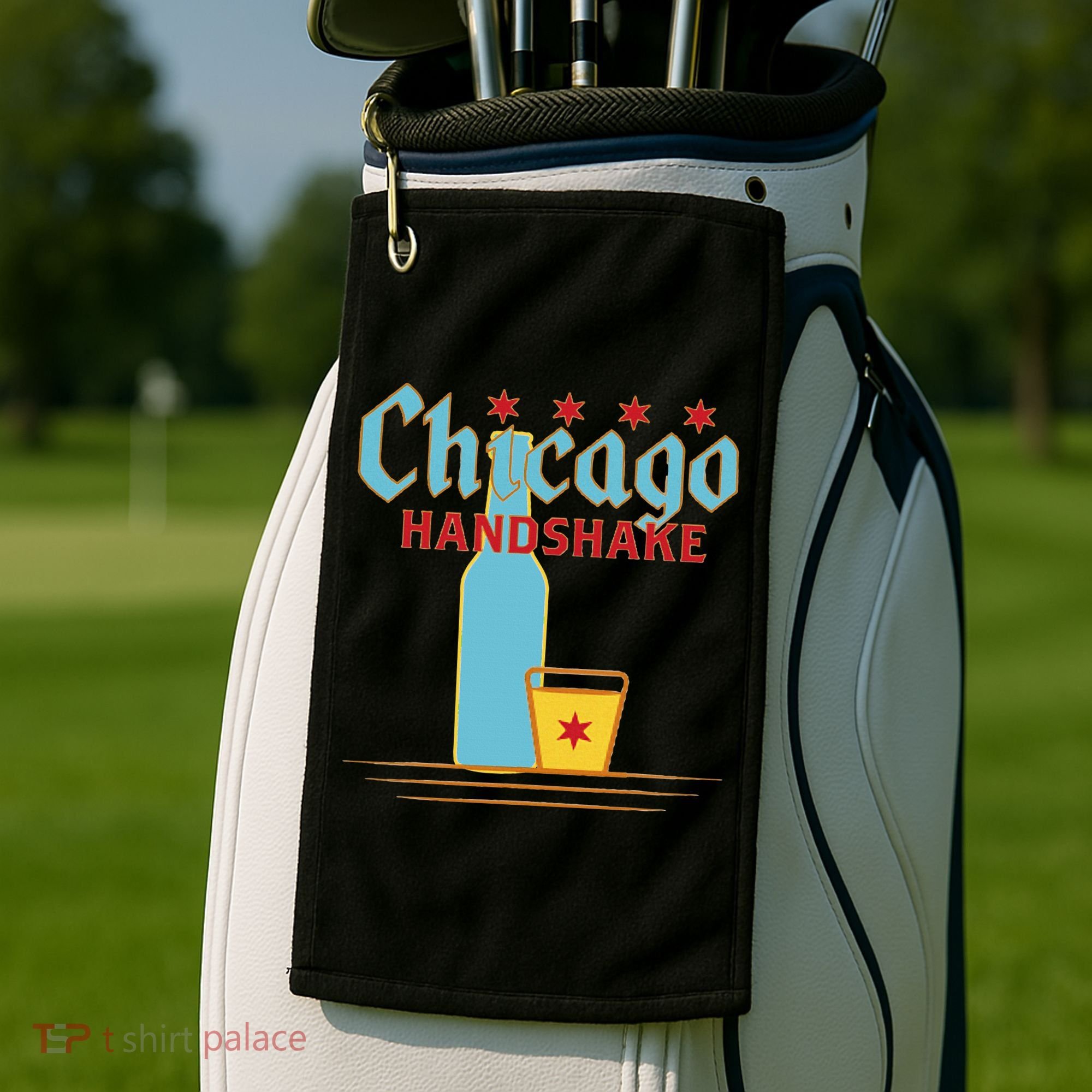 Chicago Handshake Golf Towel