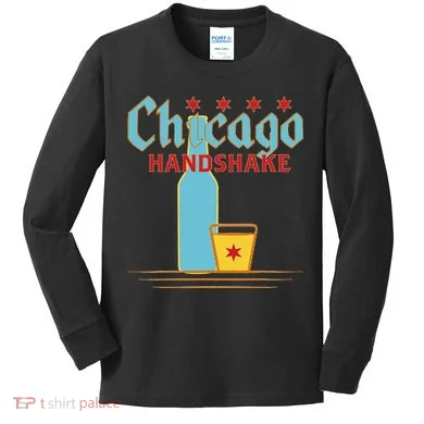 Chicago Handshake Kids Long Sleeve Shirt