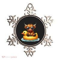 Cute Highland Cow Duck Pool Float Summer Vibes Swimming Ornament thumb 0