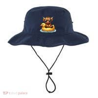 Cute Highland Cow Duck Pool Float Summer Vibes Swimming Bucket Hat thumb 0