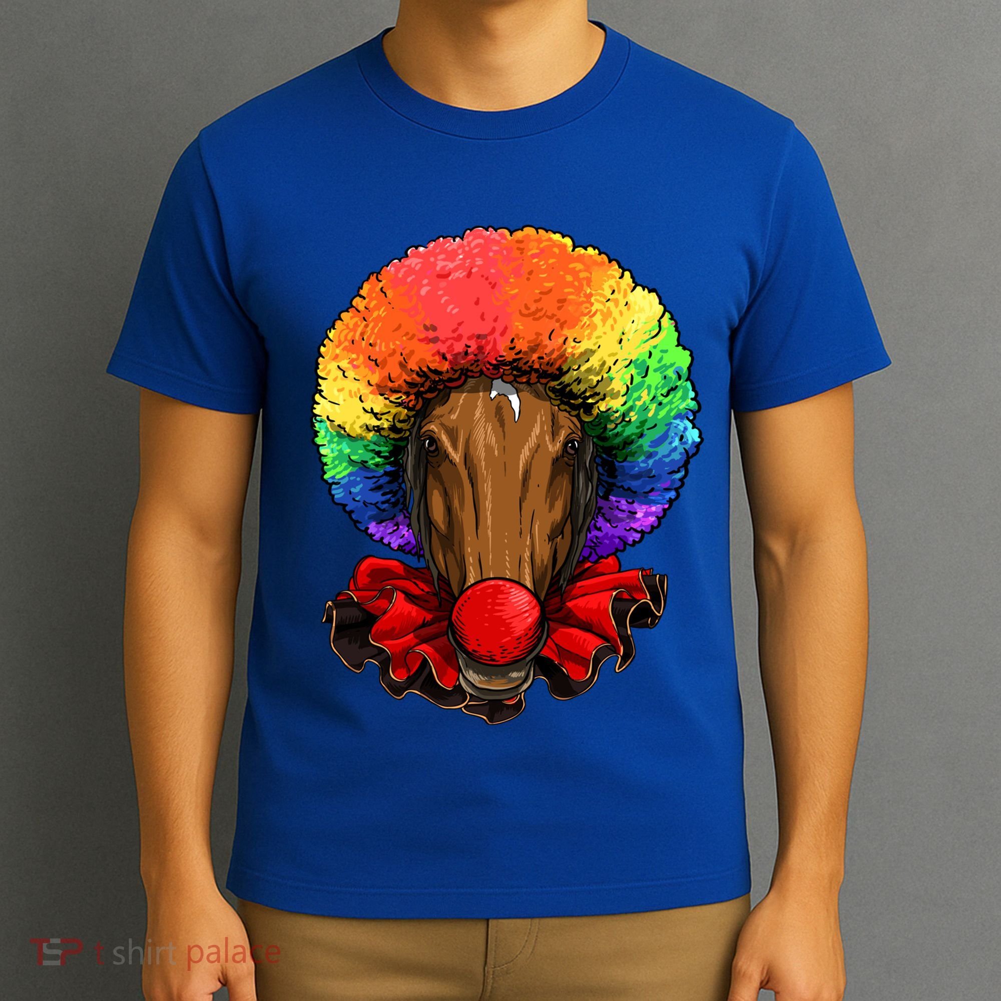 Clown Horse Carnival Circus Staff Farmer Horse Lover Cow Cool Gift T-Shirt