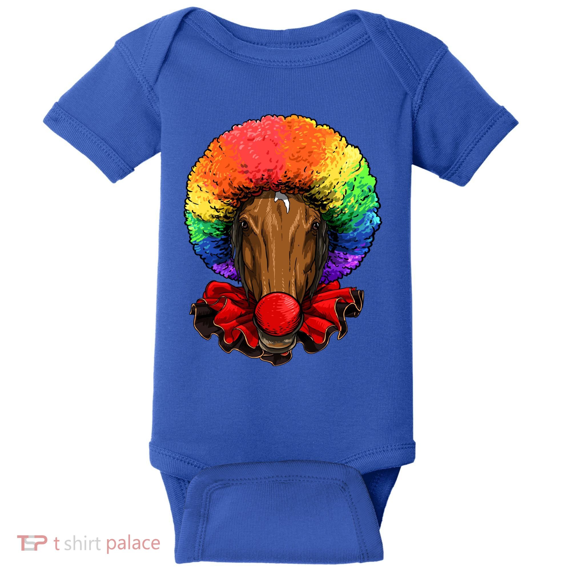 Clown Horse Carnival Circus Staff Farmer Horse Lover Cow Cool Gift Baby Bodysuit