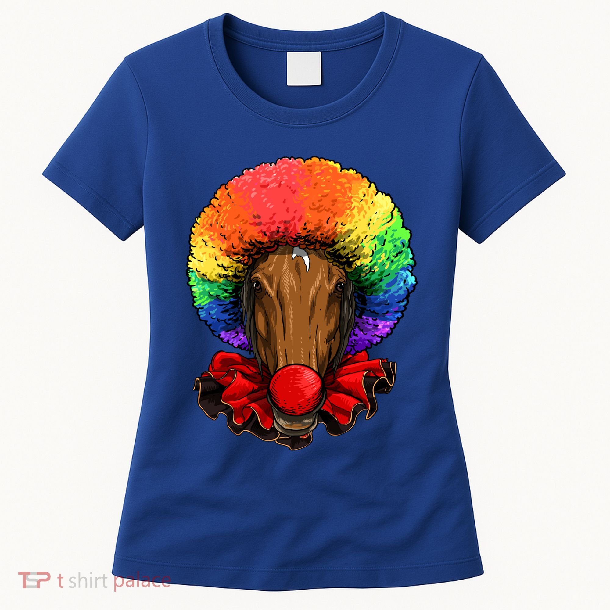 Clown Horse Carnival Circus Staff Farmer Horse Lover Cow Cool Gift Women's T-Shirt