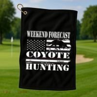 Coyote Hunting Golf Towel thumb 1