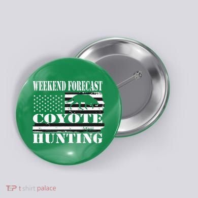Coyote Hunting Button
