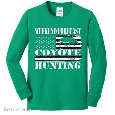 Coyote Hunting Kids Long Sleeve Shirt