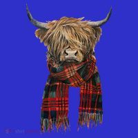 Cute Highland Cow Wearing Buffalo Plaid Scarf Farming Farmer  Mousepad thumb 1