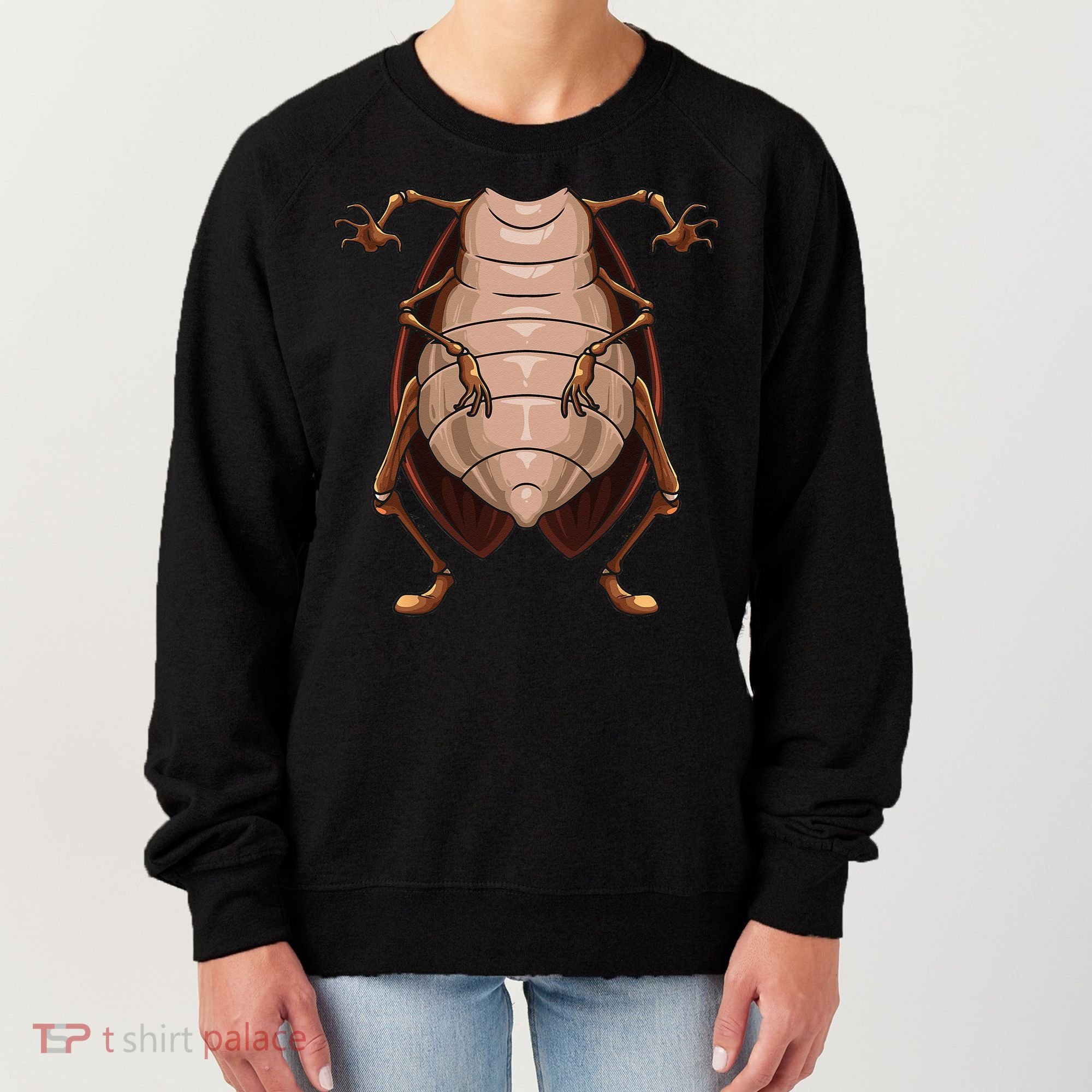 Cool Headless Cockroach Funny Lazy Halloween Costume Gift Women's Sweatshirt