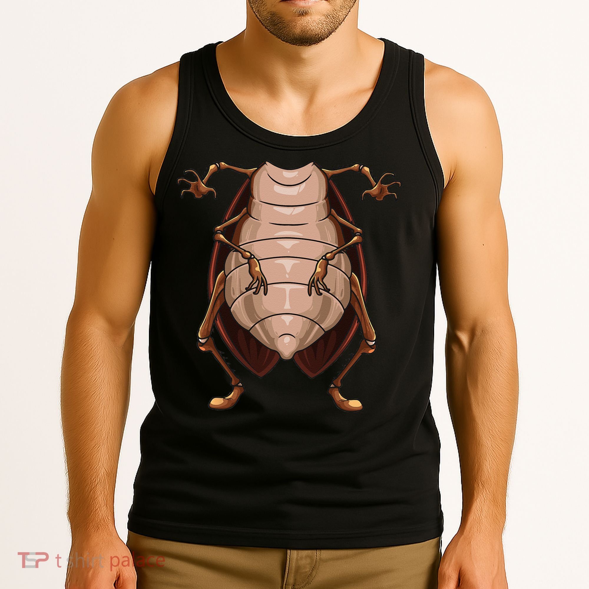 Cool Headless Cockroach Funny Lazy Halloween Costume Gift Tank Top