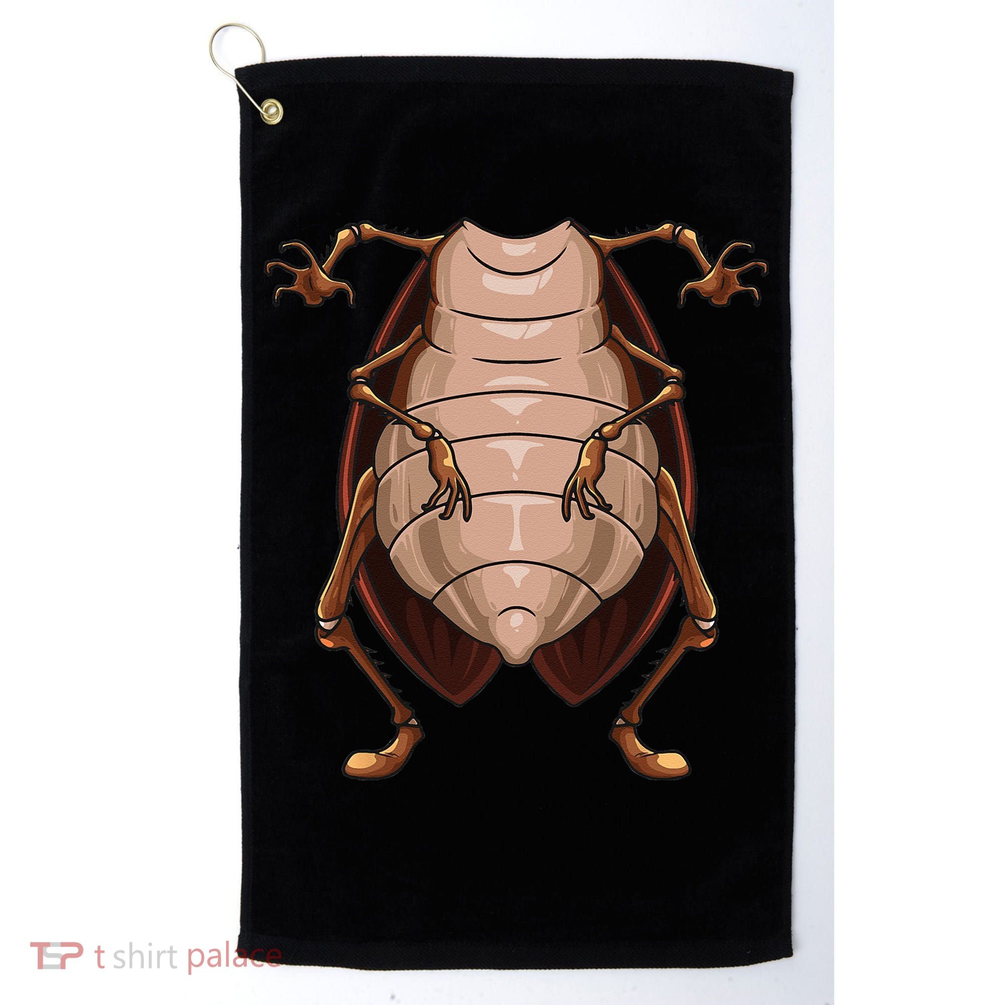 Cool Headless Cockroach Funny Lazy Halloween Costume Gift Golf Towel