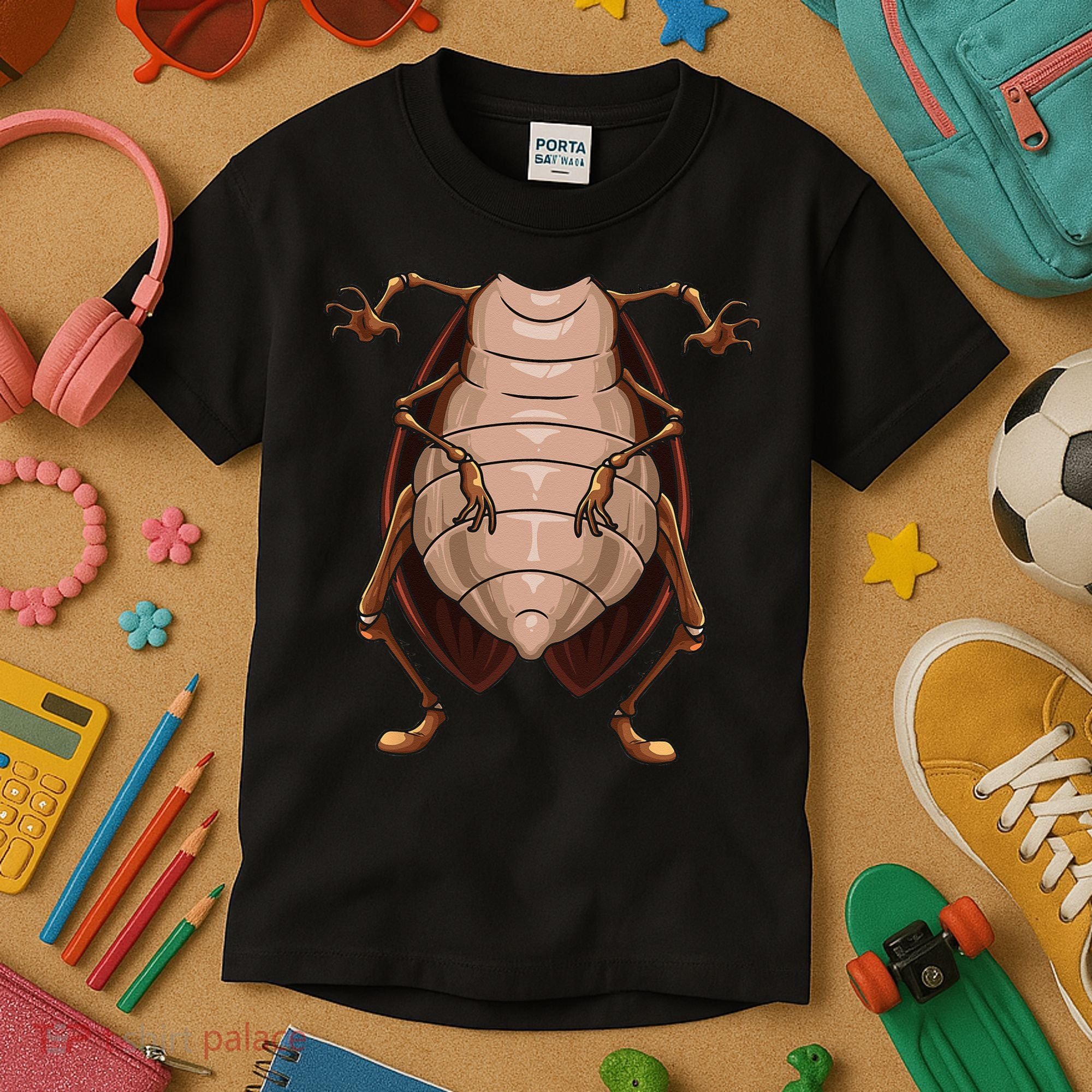Cool Headless Cockroach Funny Lazy Halloween Costume Gift Kids T-Shirt