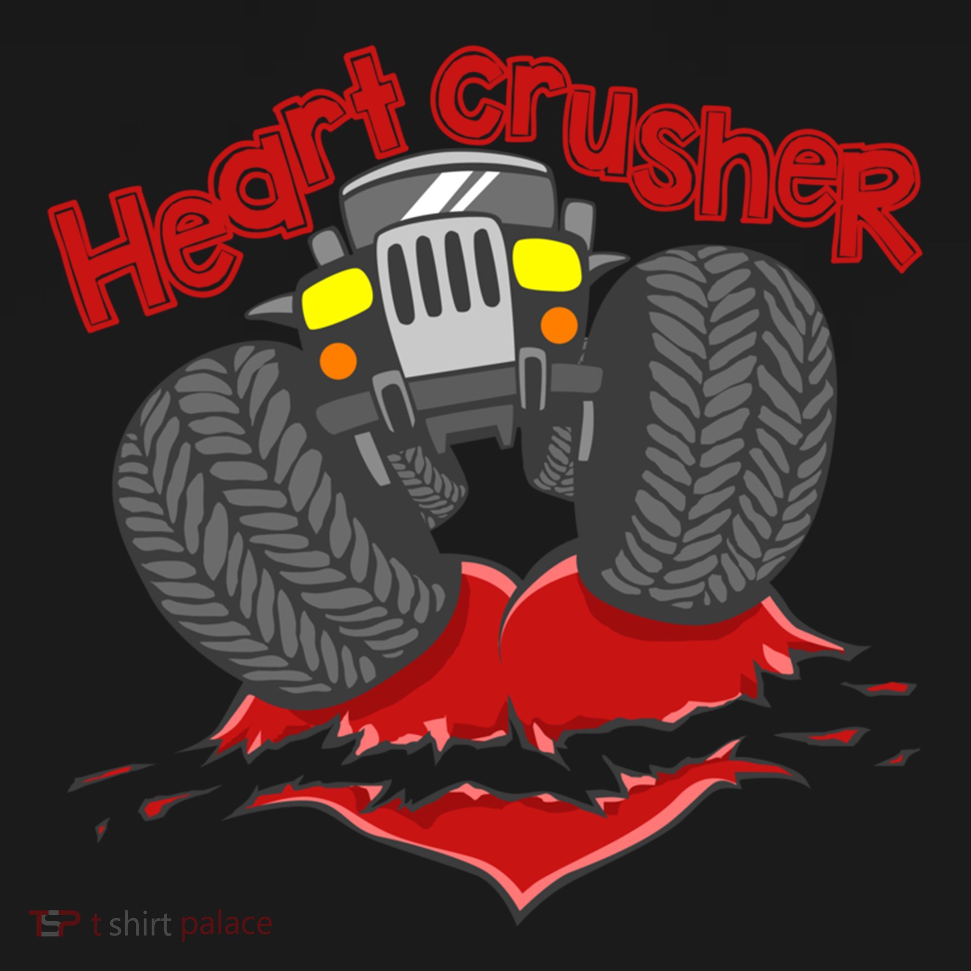 Cute Heart Crusher 4x4 Offgreat Giftroad Truck 4wd Gift Women's Hoodie