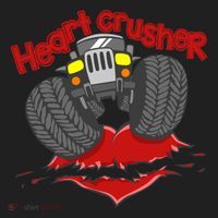 Cute Heart Crusher 4x4 Offgreat Giftroad Truck 4wd Gift Golf Towel thumb 3