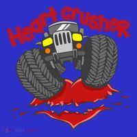 Cute Heart Crusher 4x4 Offgreat Giftroad Truck 4wd Gift Sweatshirt thumb 3