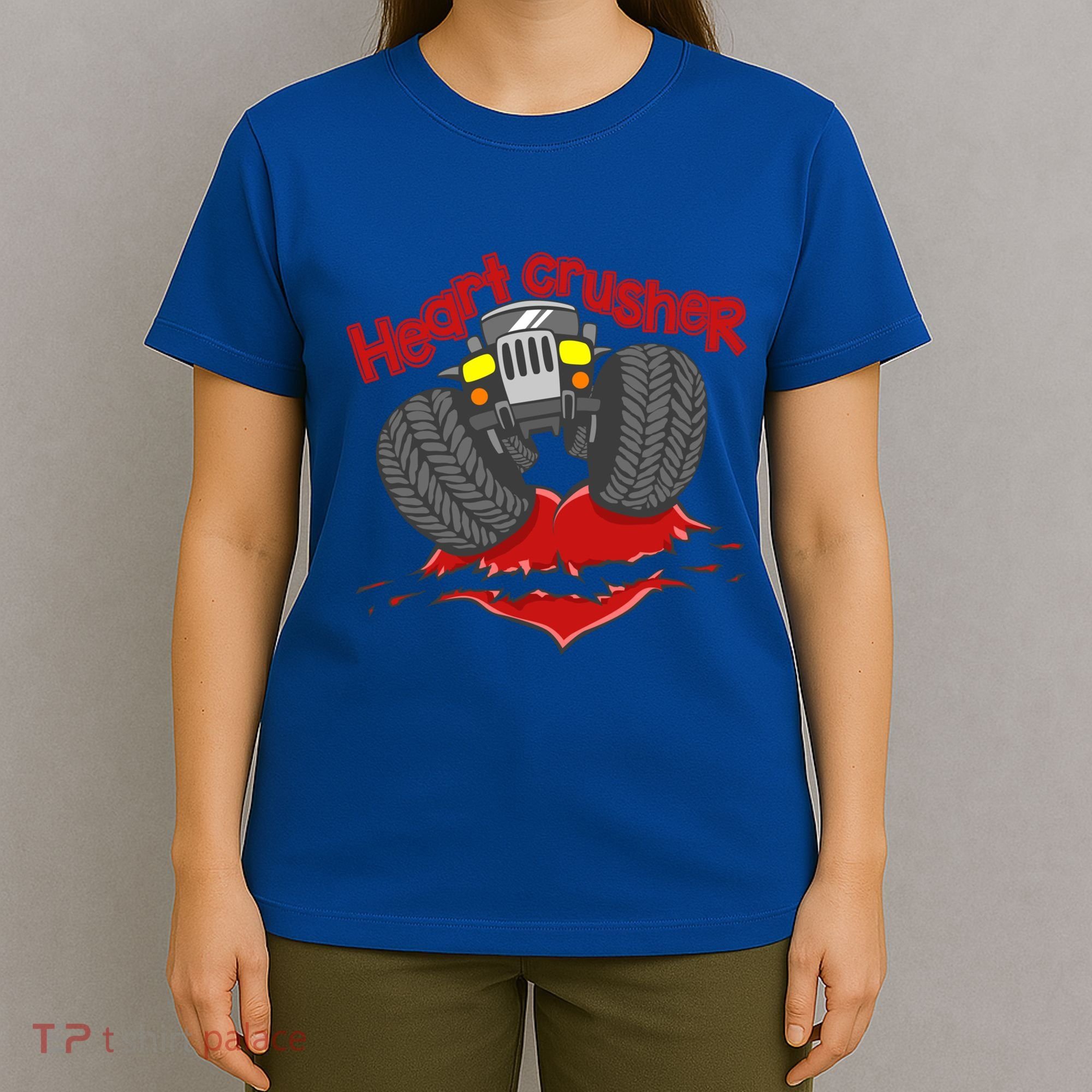 Cute Heart Crusher 4x4 Offgreat Giftroad Truck 4wd Gift T-Shirt