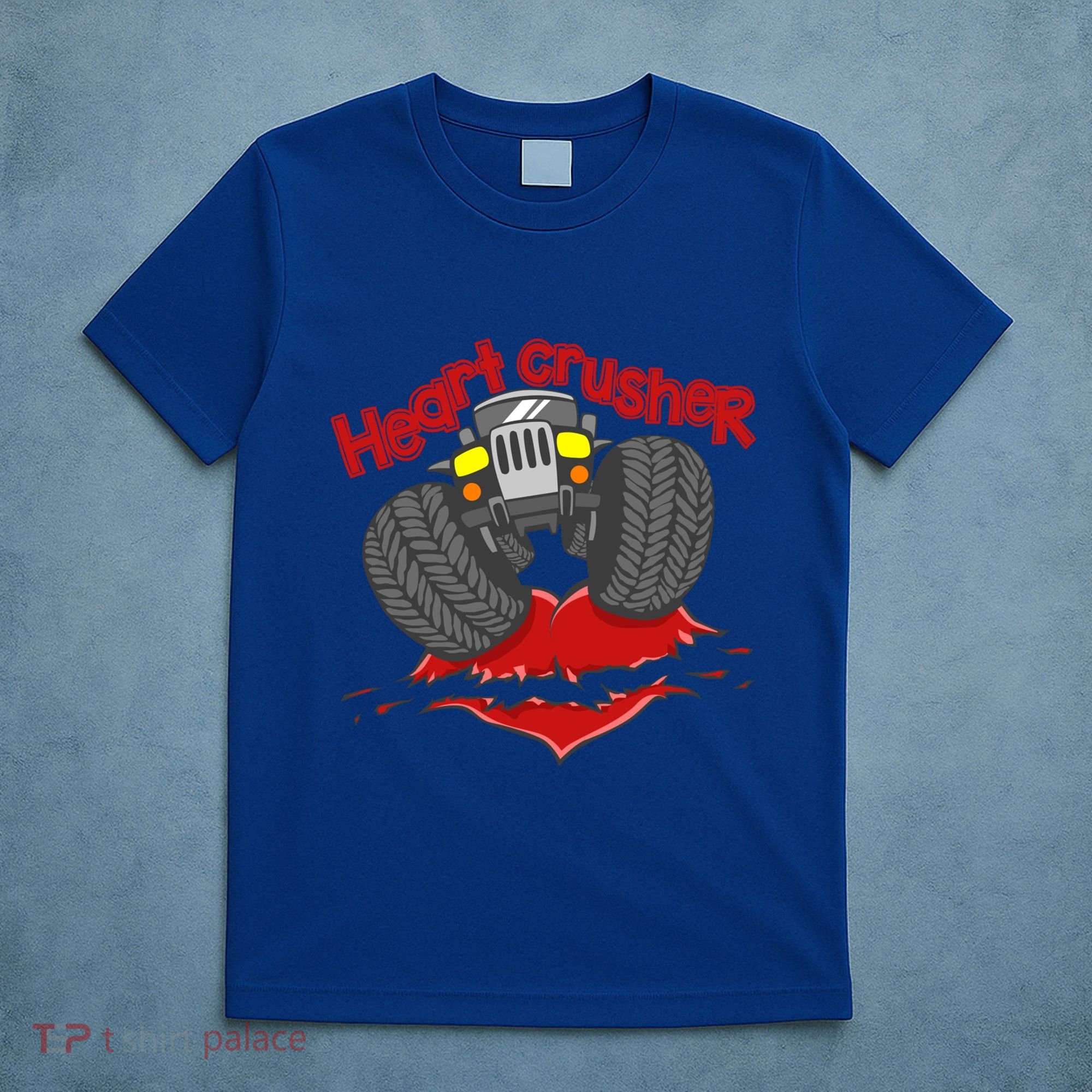 Cute Heart Crusher 4x4 Offgreat Giftroad Truck 4wd Gift T-Shirt