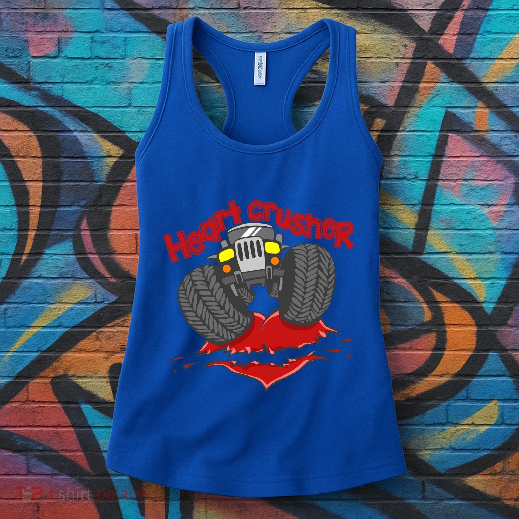 Cute Heart Crusher 4x4 Offgreat Giftroad Truck 4wd Gift Women's Tank Top