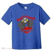 Cute Heart Crusher 4x4 Offgreat Giftroad Truck 4wd Gift Toddler T-Shirt thumb 0