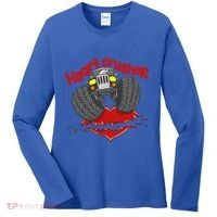 Cute Heart Crusher 4x4 Offgreat Giftroad Truck 4wd Gift Women's Long Sleeve Shirt thumb 0