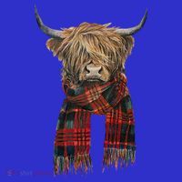 Cute Highland Cow Wearing Buffalo Plaid Scarf Farming Farmer Gift Mousepad thumb 1