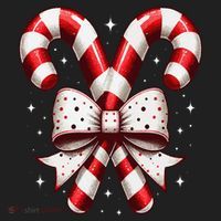 Christmas Holiday Candy Cane Retro Coquette Bow Women Girl Hat thumb 2