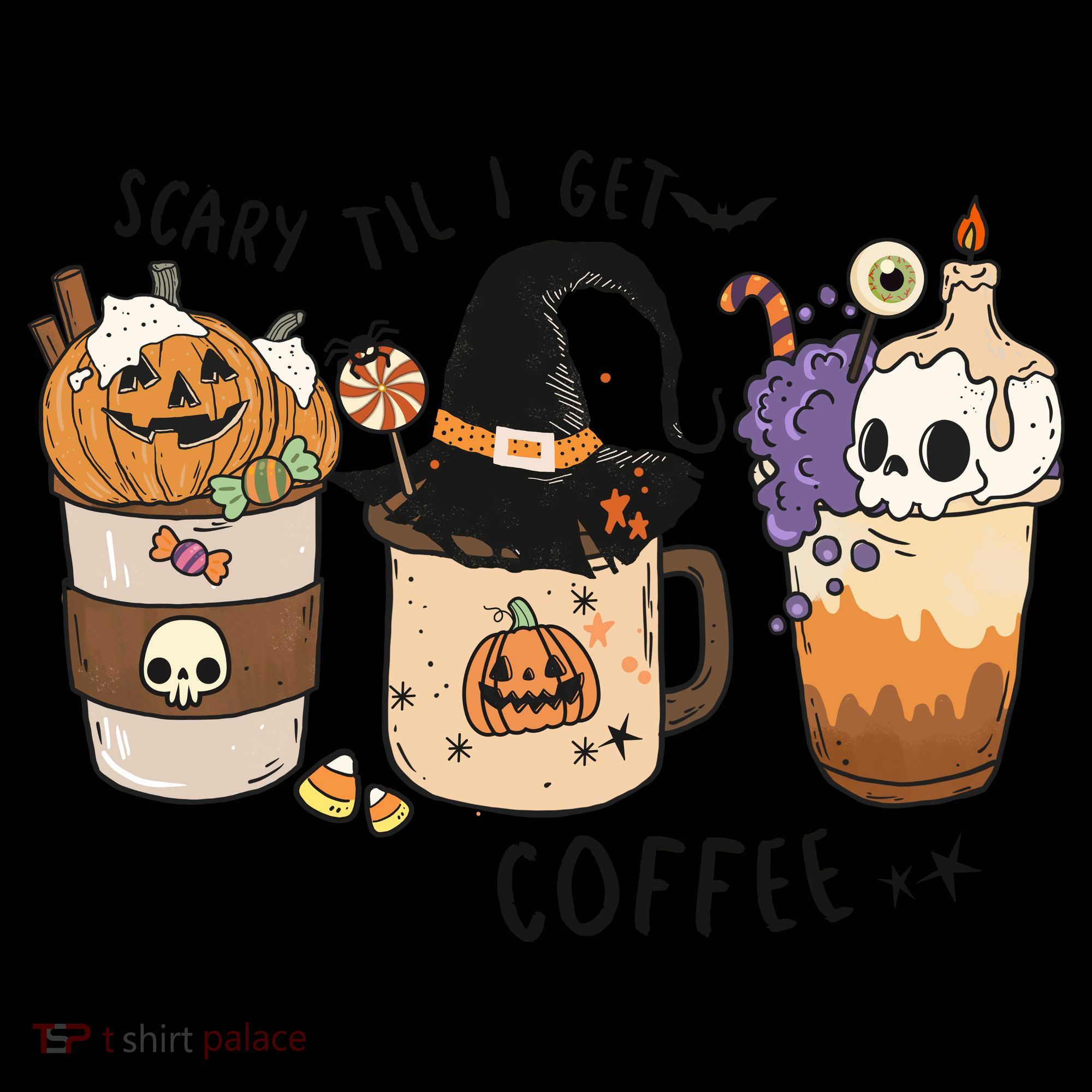 Coffee Halloween Toddler Hoodie