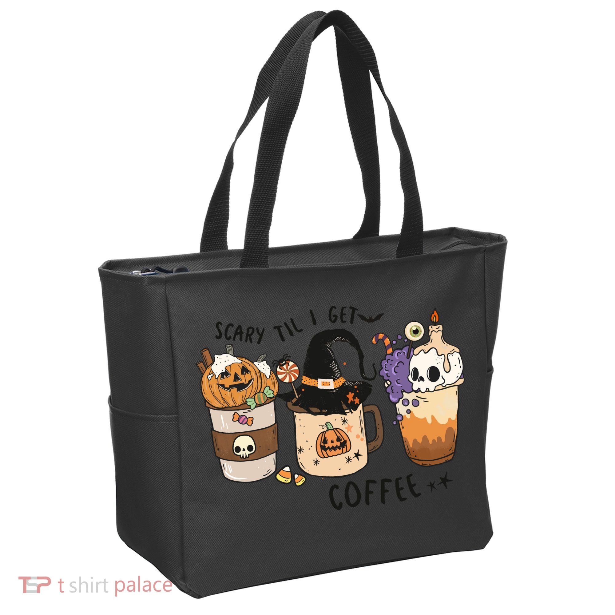 Coffee Halloween Tote Bag