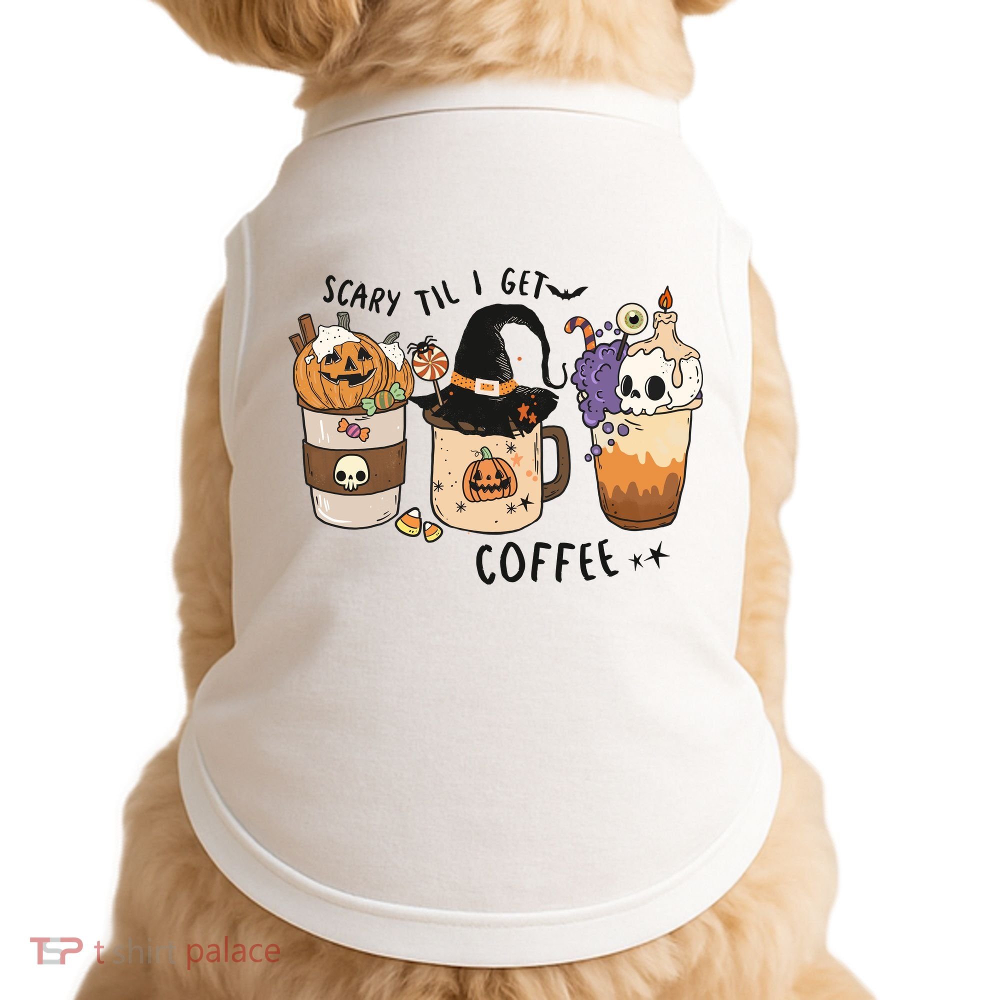 Coffee Halloween Doggie Tank