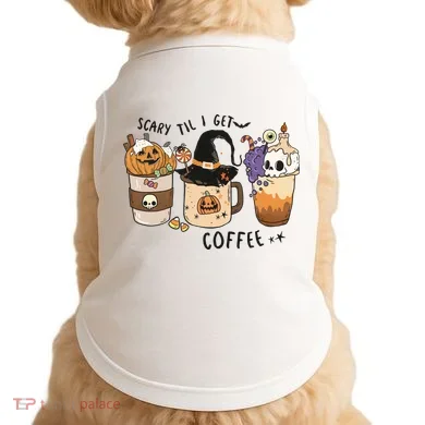 Coffee Halloween Doggie Tank