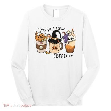 Coffee Halloween Long Sleeve Shirt