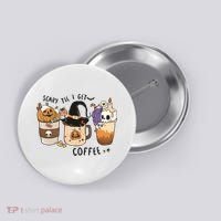 Coffee Halloween Button thumb 0