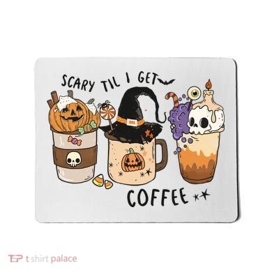 Coffee Halloween Mousepad