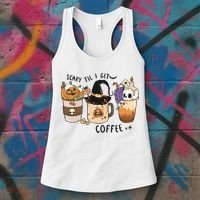 Coffee Halloween Women's Tank Top thumb 3