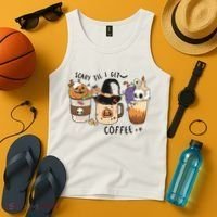 Coffee Halloween Tank Top thumb 4