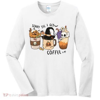 Coffee Halloween Women's Long Sleeve Shirt
