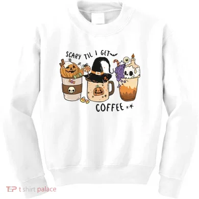 Coffee Halloween Kids Sweatshirt